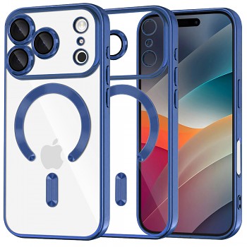 Techsuit Luxury Crystal MagSafe iPhone 17 Pro tmavě modrá