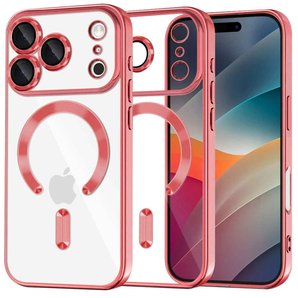 Levně Techsuit Luxury Crystal MagSafe pro iPhone 17 Pro Max červený