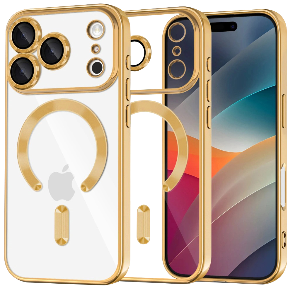 Levně Techsuit Luxury Crystal MagSafe pro iPhone 17 Pro Max zlatý