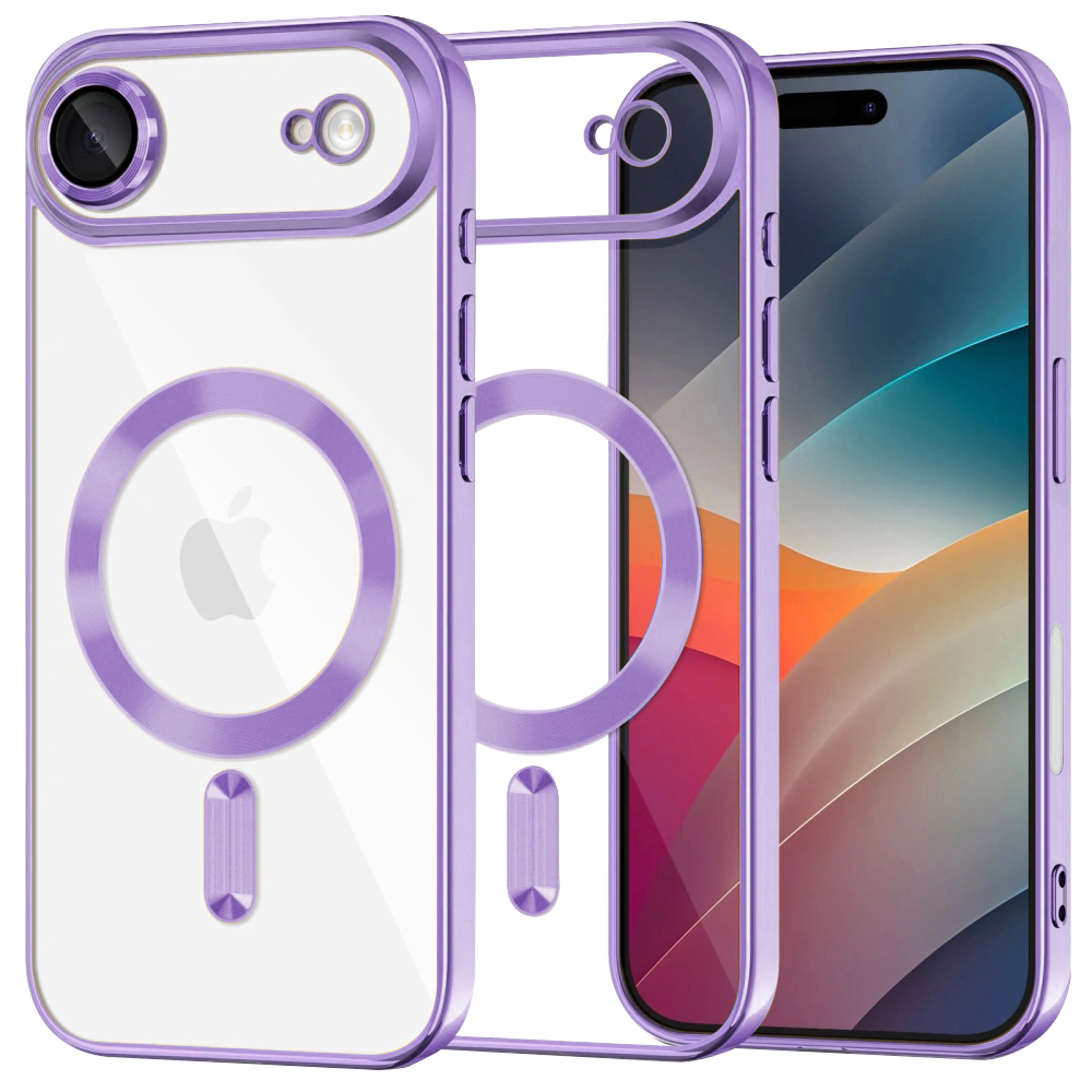Levně Techsuit Luxury Crystal MagSafe pro iPhone 17 Air světle fialová