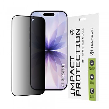 Ochranné sklo Techsuit 111D Privacy Full Glue iPhone 17 černé