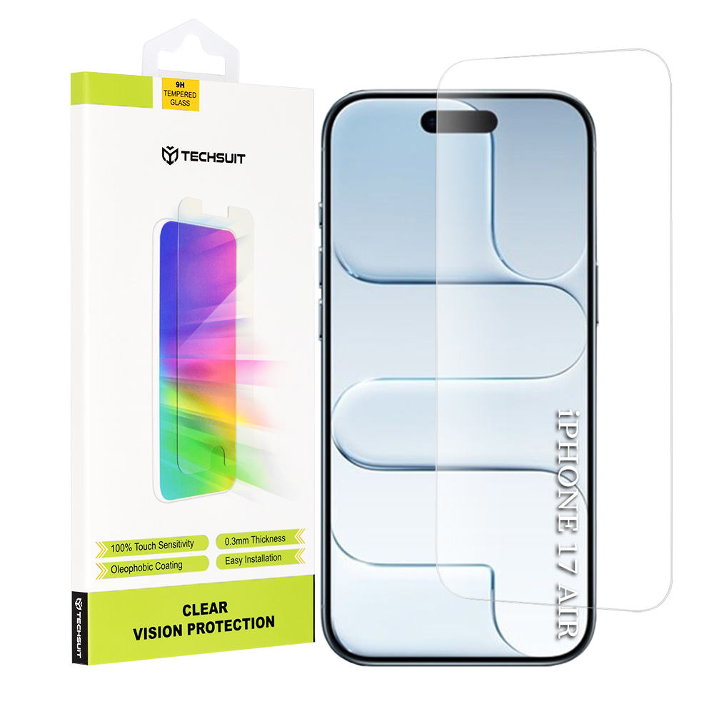 Levně Techsuit Clear Vision Glass iPhone 17 Air průhledný