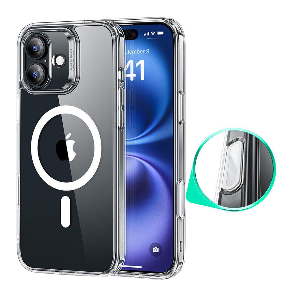 ESR Classic Hybrid HaloLock pro iPhone 16 průhledný