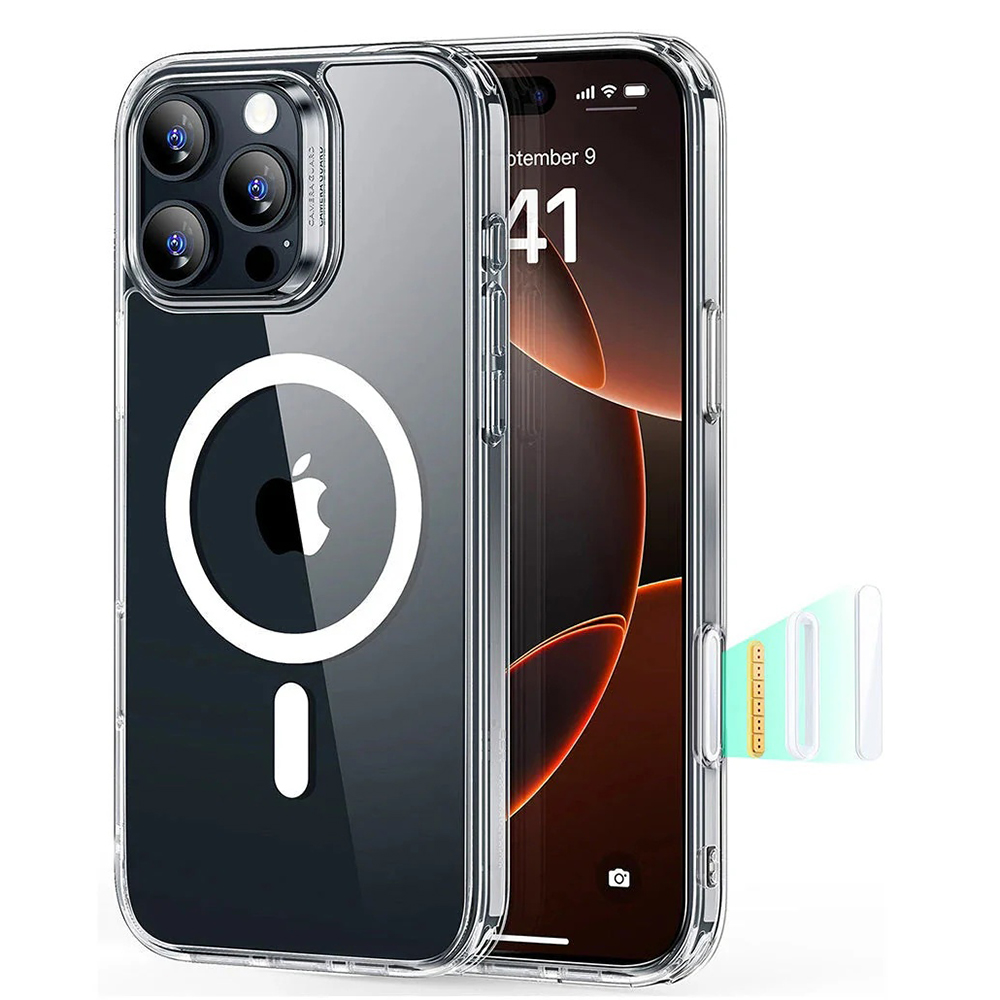 Levně ESR Classic Hybrid HaloLock pro iPhone 16 Pro Max průhledný