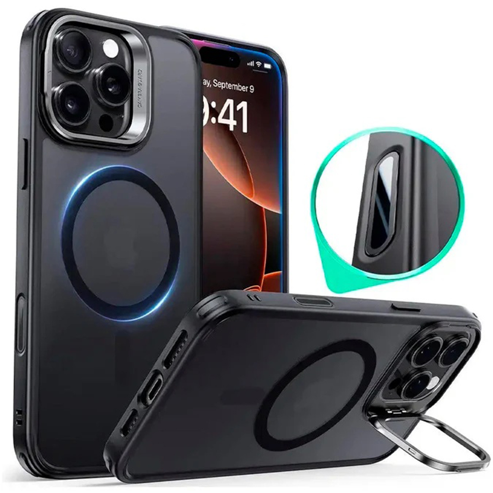 Levně ESR Classic Hybrid HaloLock Kickstand pro iPhone 16 Pro Max v matné černé