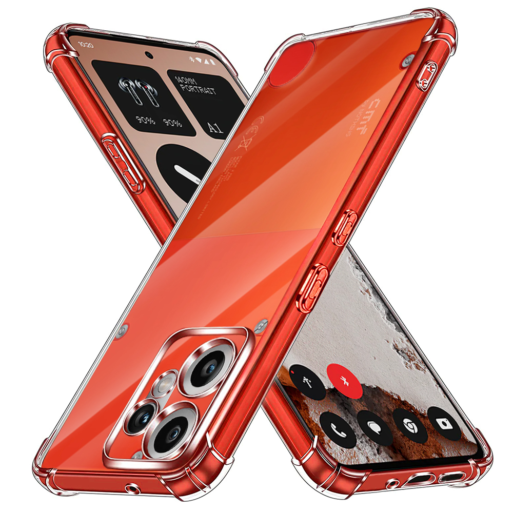 Levně Techsuit Shockproof průhledný silikonový obal Nothing CMF Phone 2 Pro průhledný