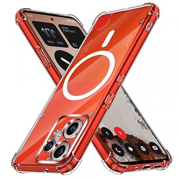 Techsuit Shockproof průhledný silikonový MagSafe pro Nothing CMF Phone 2 Pro průhledný