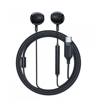 Acefast Wired Earphones L2 Type-C černé s mikrofonem a ovládáním 1.2m