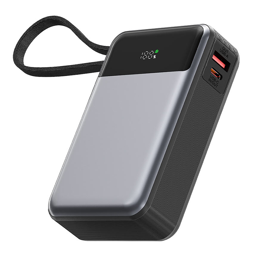 Acefast Power Bank M21-20000 s kabelem Type-C 20000mAh 77Wh PD65W černá