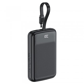 Acefast Power Bank M13-10000 s vestavěným kabelem 10000mAh černá