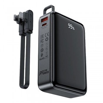 Acefast Power Bank M4-20000 s 100W rychlonabíjecím kabelem černá