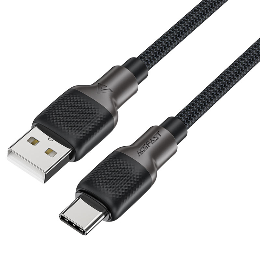 Levně Acefast Datový kabel C10-04 Rychlé nabíjení USB na Type-C 1.2m černý