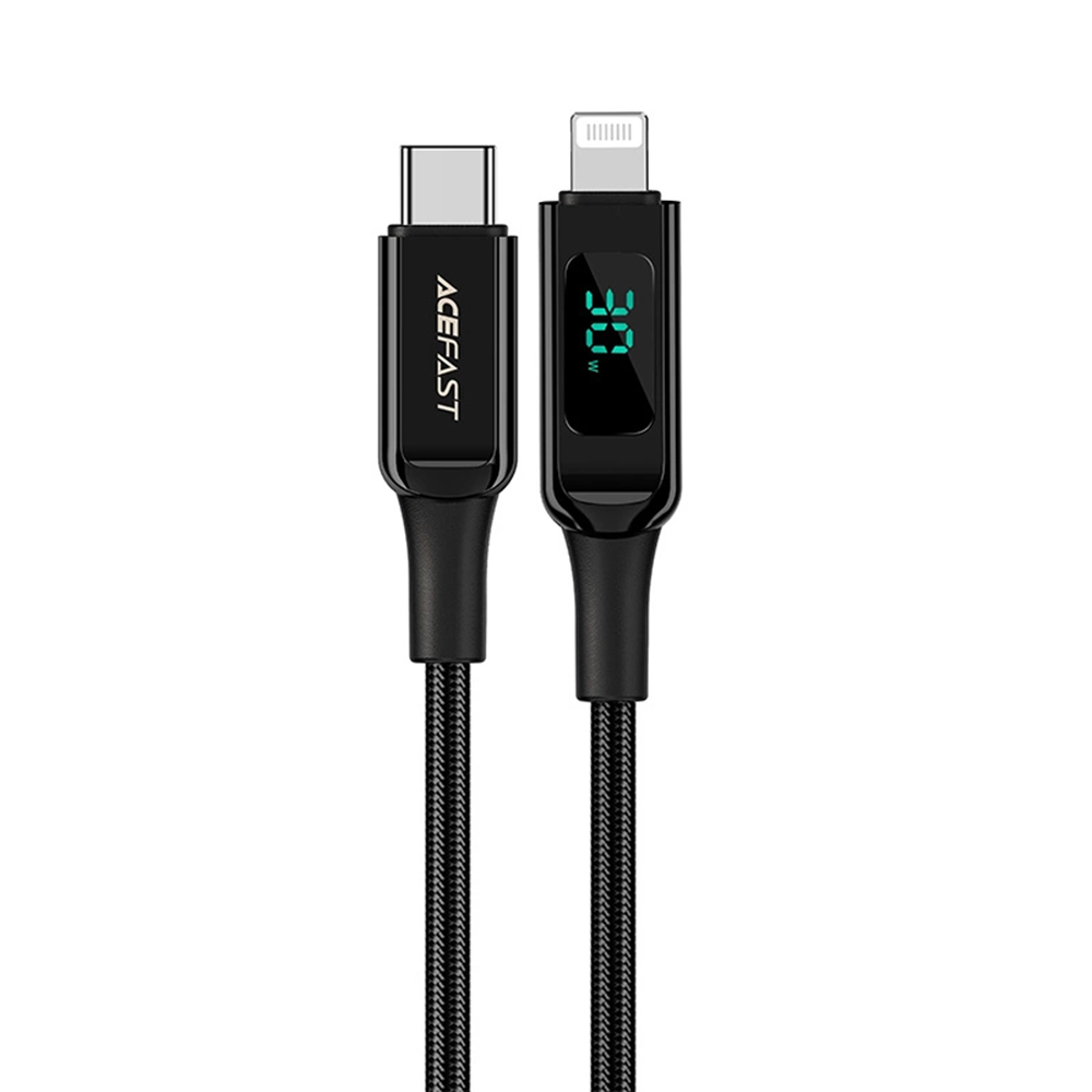 Levně Acefast Data Cable C6-01 Type-C na Lightning Rychlé nabíjení 1.2m Černá