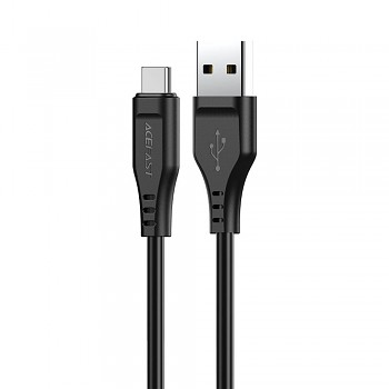 Acefast Data Cable C3-03 USB na Type-C 60W 3A Rychlé nabíjení 1.2m černá