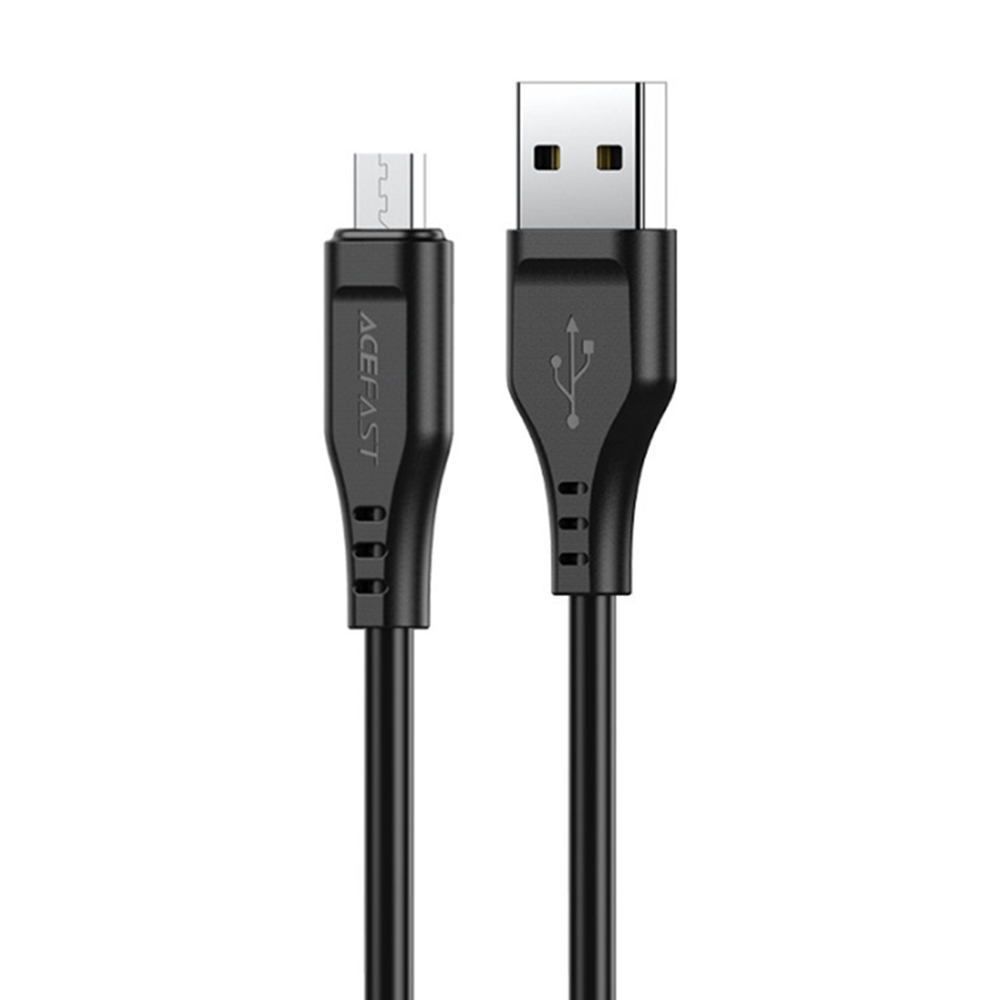 Acefast Datový kabel C3-09 USB na Micro-USB 2.4A 480Mbps 1.2m černý