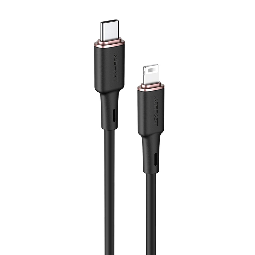 Levně Acefast Data Cable C2-01 Type-C na Lightning 30W 3A Rychlé nabíjení MFi 1.2m černá