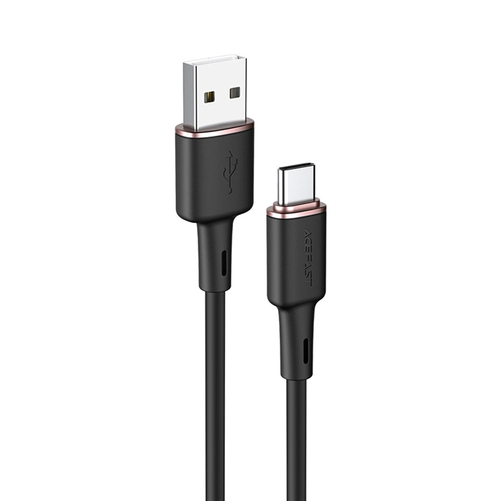Acefast Datový kabel C2-04 USB na Type-C Rychlé nabíjení 3A 1.2m černý