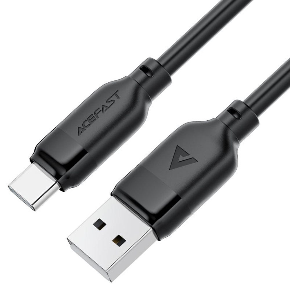Levně Acefast Datový kabel C16-04 Rychlonabíjecí USB na Type-C 3A 1.2m černý