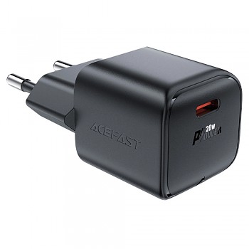 Acefast Wall Charger Mini A73 GaN technologie PD20W malý design černá