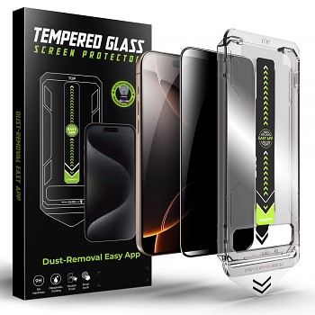 Techsuit TitanGlass FullCover iPhone 16 Pro Max Privacy černá
