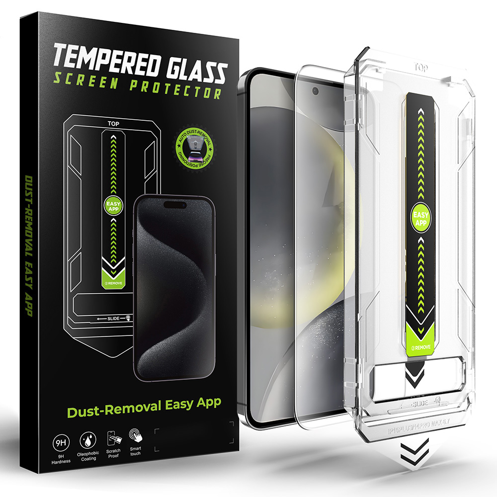 Techsuit TitanGlass CrystalHD pro Samsung Galaxy S25/S24 průhledný