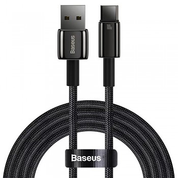 Baseus Data Cable Tungsten Gold USB na Type-C Super Fast Charge 100W 1m černý