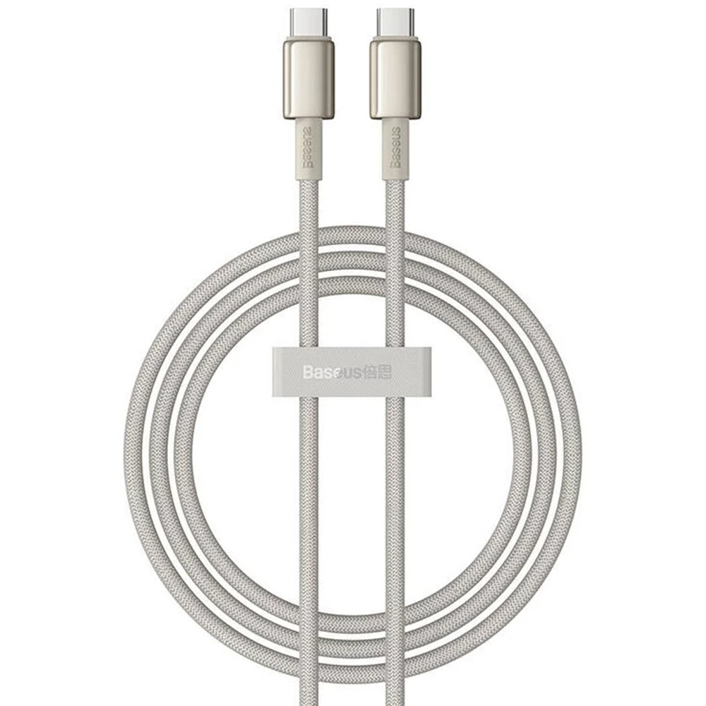 Levně Baseus Data Cable Tungsten Gold Type-C na Type-C Super Fast Charge 100W 480Mbps 1m zlatá