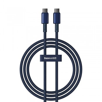 Baseus Data Cable Tungsten Gold Type-C na Type-C 100W 2m tmavě modrá