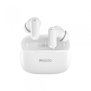 Yesido bezdrátová sluchátka TWS38 bílá Bluetooth 5.4 mikrofon 250mAh