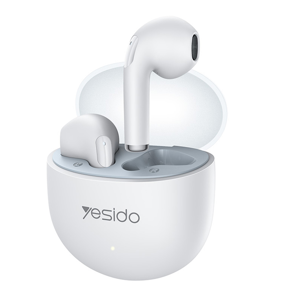 Yesido bezdrátová sluchátka TWS35 s mikrofonem Bluetooth 5.3 bílá