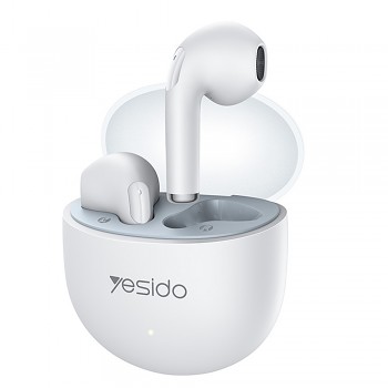Yesido bezdrátová sluchátka TWS35 s mikrofonem Bluetooth 5.3 bílá