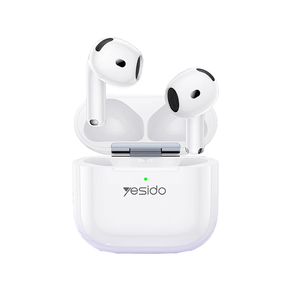 Yesido TWS32 bezdrátová sluchátka s ANC mikrofonem Bluetooth 5.4 bílá