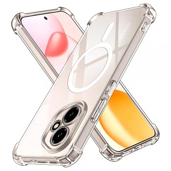 Techsuit Shockproof průhledný silikonový MagSafe Honor 400 průhledný