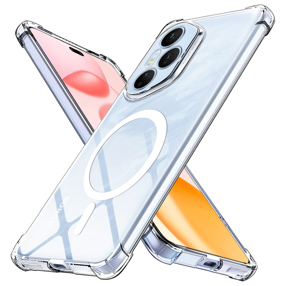 Levně Techsuit Shockproof průhledný silikonový MagSafe Honor 400 Pro průhledný