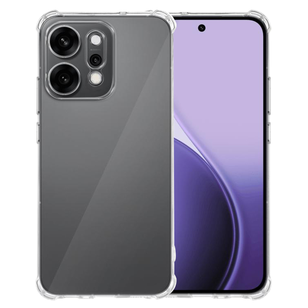 Levně Techsuit Shockproof průhledný silikonový obal pro Oppo Reno14 Pro průhledný
