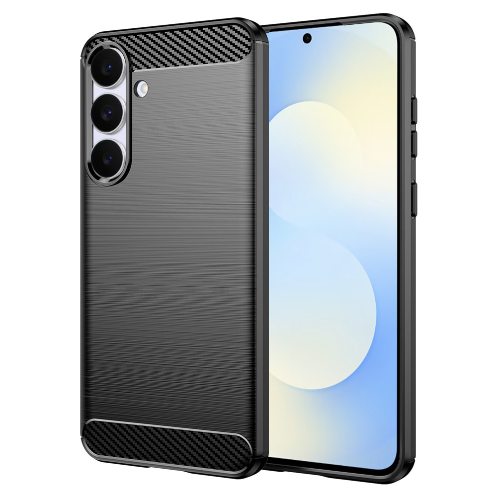 Levně Techsuit Carbon Silicone pro Samsung Galaxy S25 FE černý