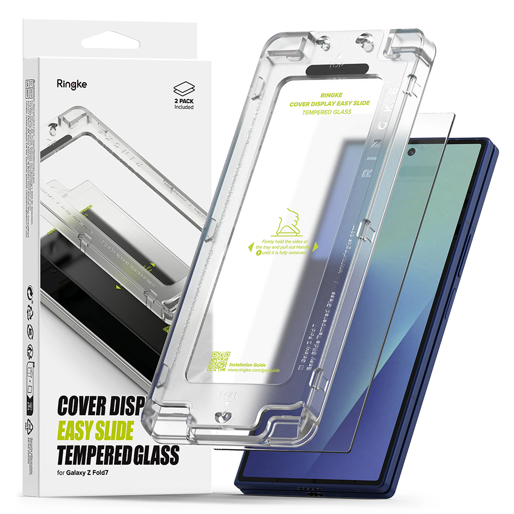 Levně Ringke kryt displeje Easy Slide tvrzené sklo (2 ks) Samsung Galaxy Z Fold7 čirý