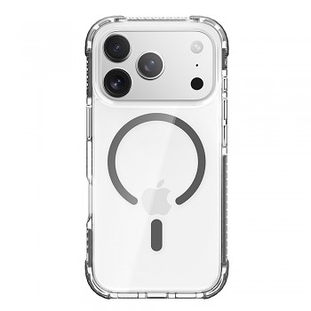 Zadní kryt Rock Crystal Clear Magnetic Series pro iPhone 17 Pro transparent-black