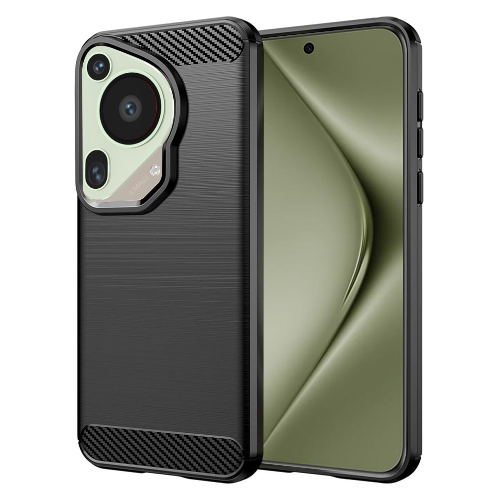 Levně Pouzdro Techsuit Carbon Silicone Huawei Pura 70 Ultra černé