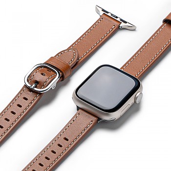 Ringke Leather One Slim pro Apple Watch SE 40mm hnědý
