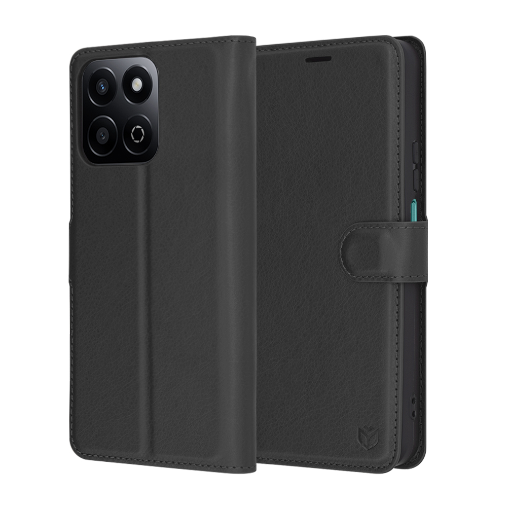 Levně Pouzdro Techsuit Leather Folio pro Honor 200 Smart X7c černé