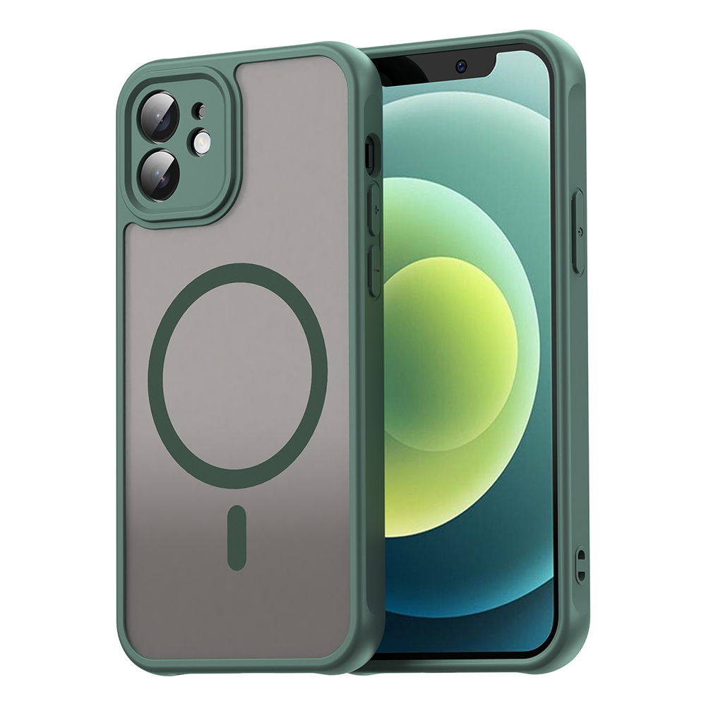 Levně Techsuit HaloFrost II MagSafe pro iPhone 12 zelený