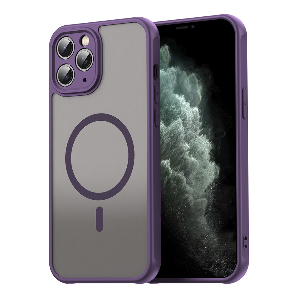 Levně Techsuit HaloFrost II MagSafe pro iPhone 11 Pro Max fialová