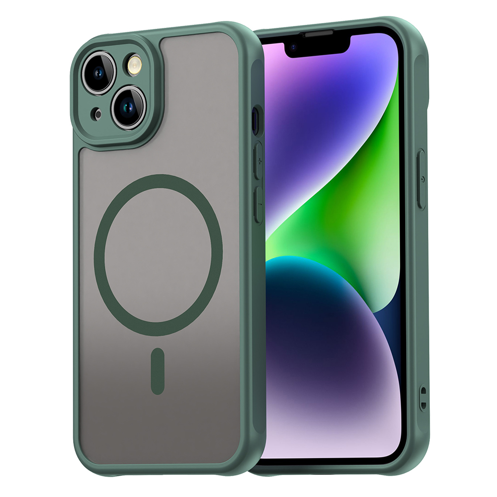 Levně Techsuit HaloFrost II MagSafe pro iPhone 13 zelený
