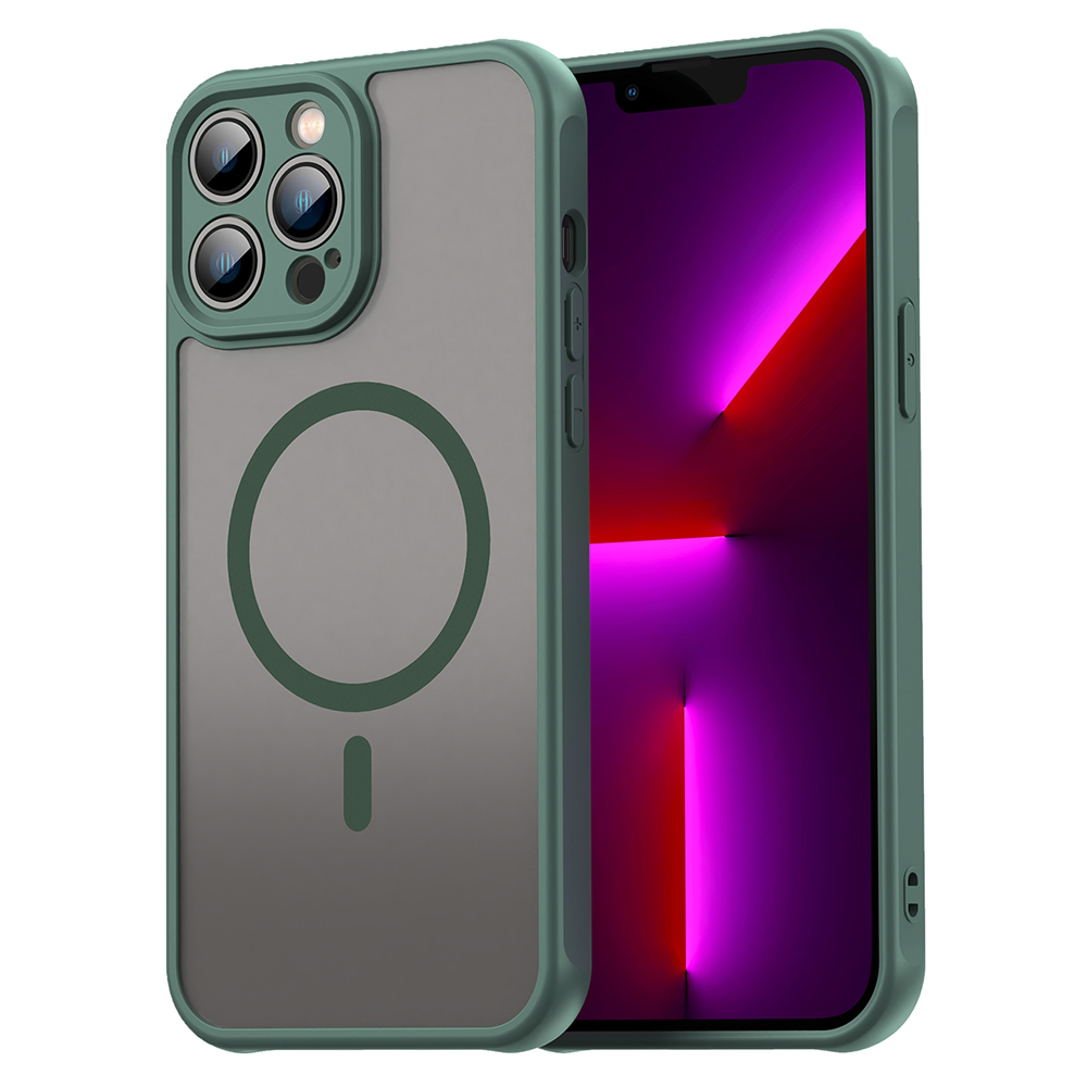 Levně Techsuit HaloFrost II MagSafe pro iPhone 13 Pro zelený