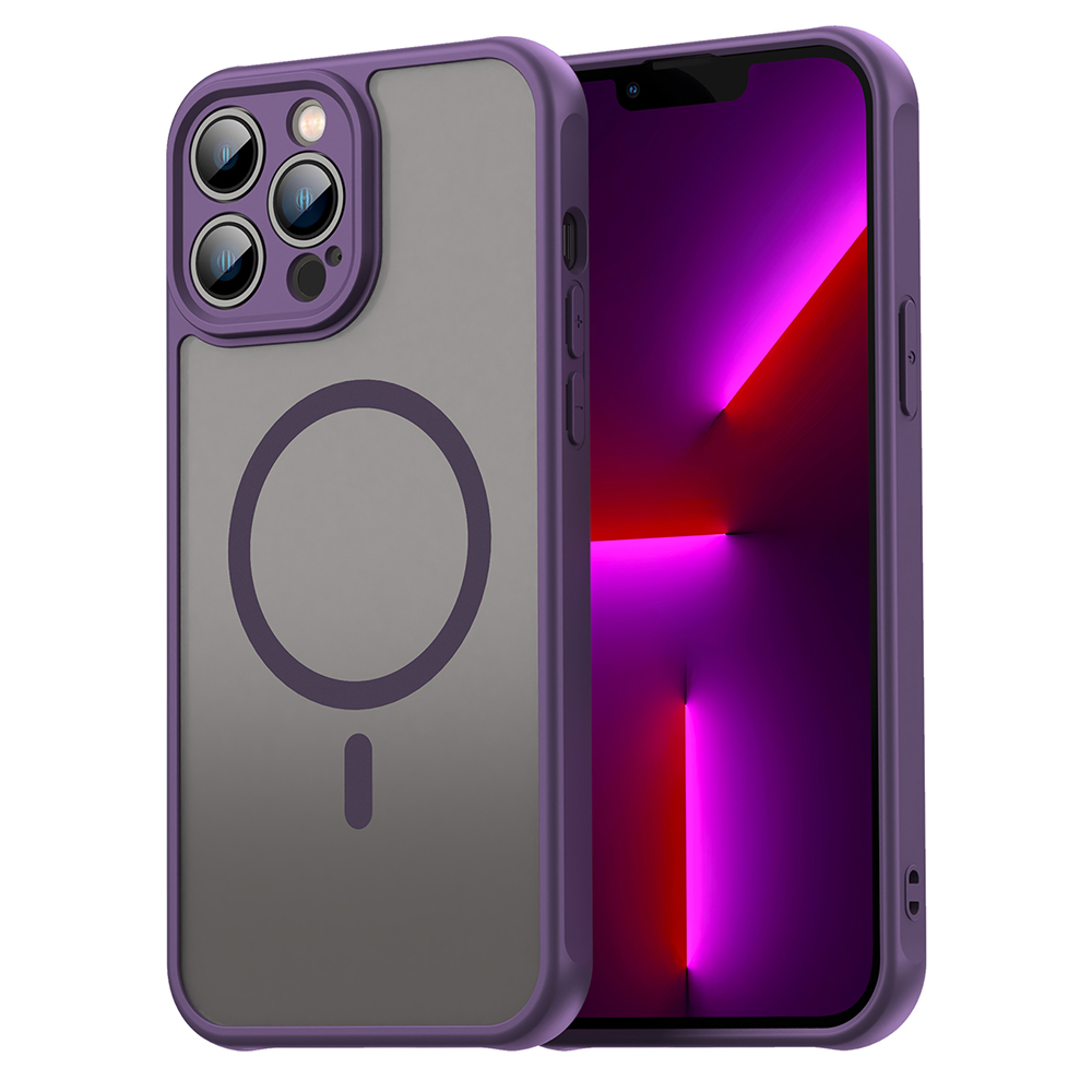 Levně Techsuit HaloFrost II MagSafe pro iPhone 13 Pro Max fialová
