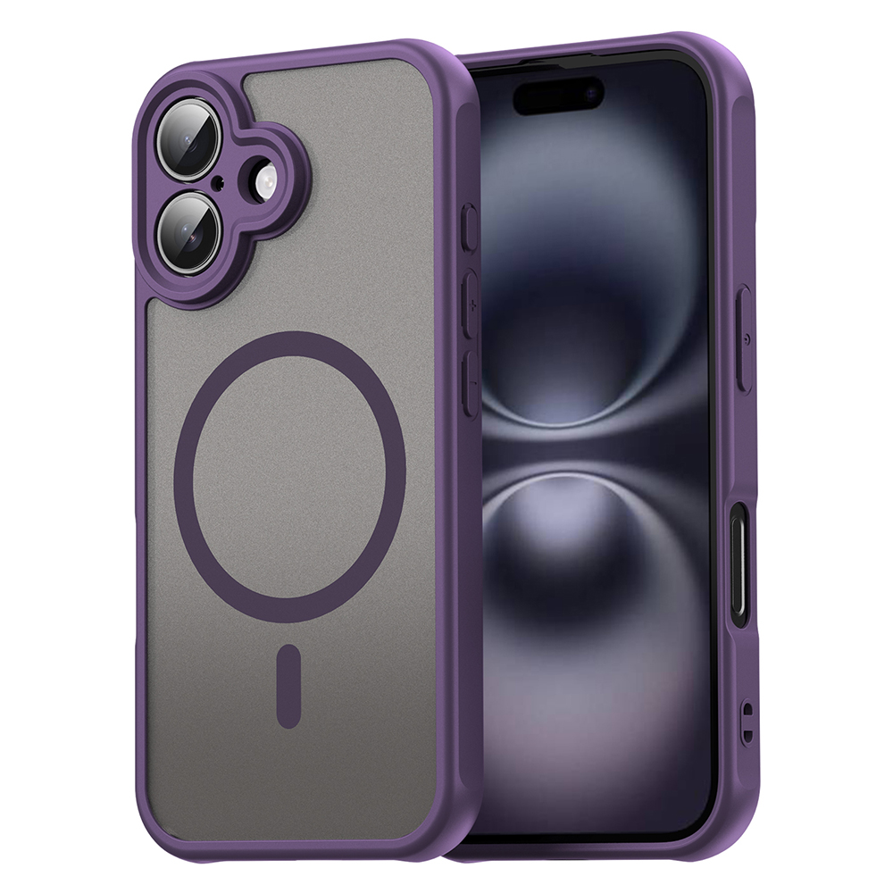 Levně Techsuit HaloFrost II MagSafe pro iPhone 16 Plus fialová