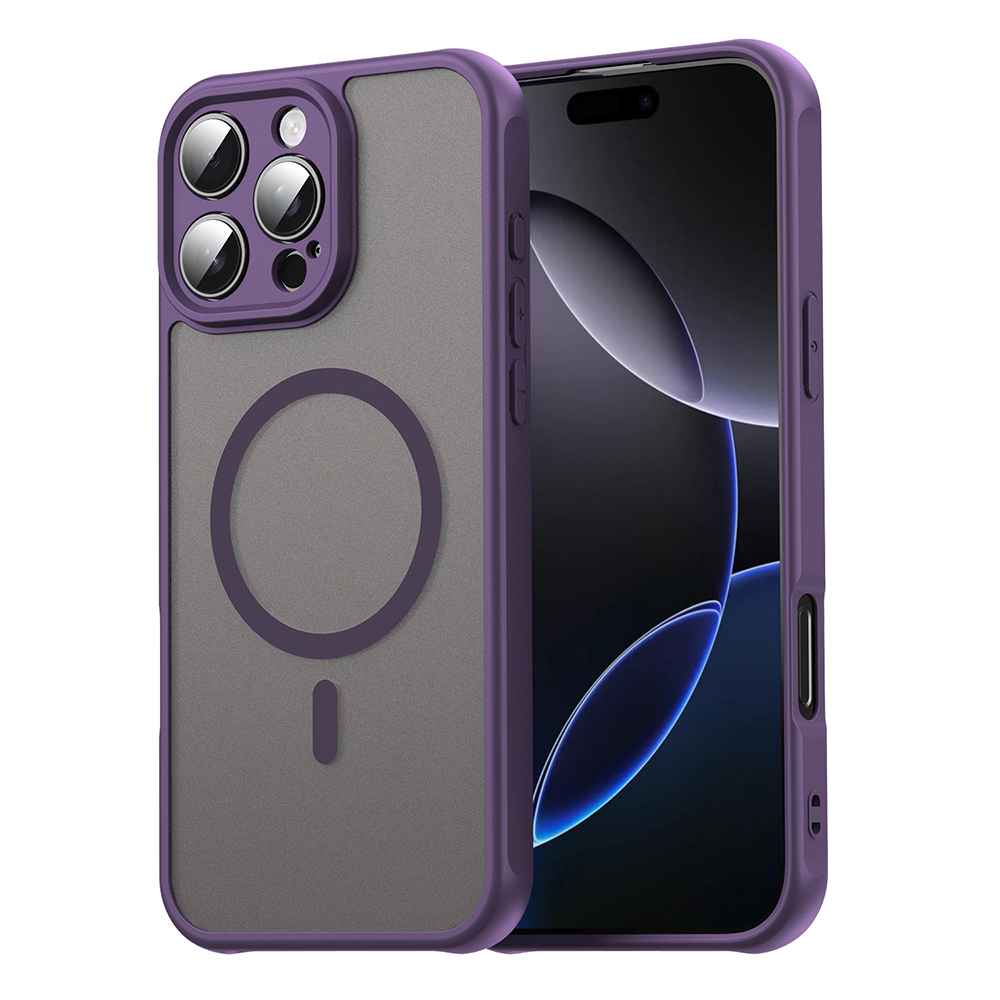 Levně Techsuit HaloFrost II MagSafe pro iPhone 16 Pro Max fialová