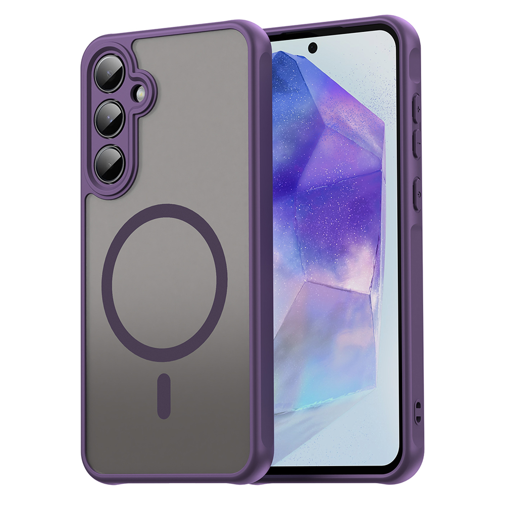 Levně Techsuit HaloFrost II MagSafe pro Samsung Galaxy A55 5G fialová
