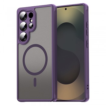 Techsuit HaloFrost II MagSafe pro Samsung Galaxy S25 Ultra fialová